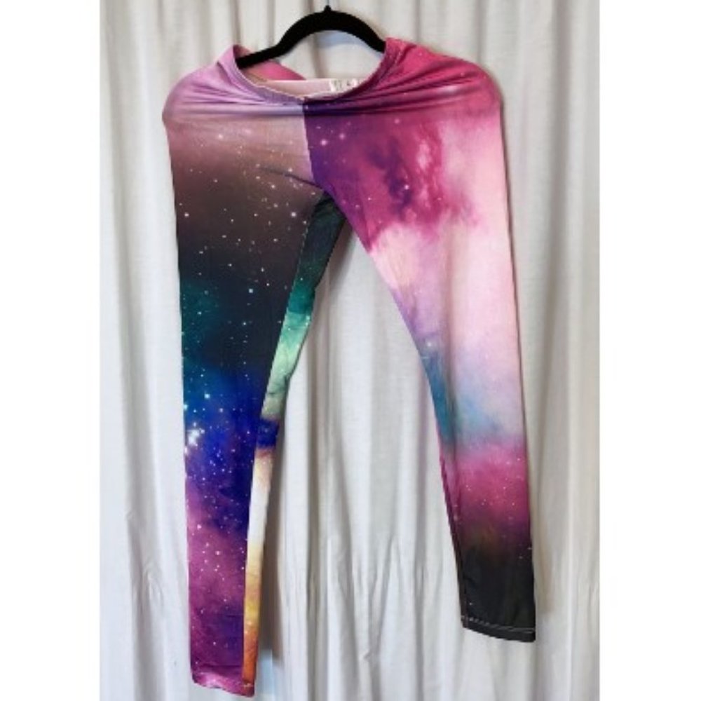 3/$20 - Galaxy Space Tights Leggings - S - Y2K Geek Streetwear - Cosmo Inclusive